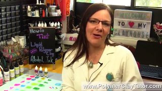 How To Tint Liquid Polymer Clay With Alcohol Ink