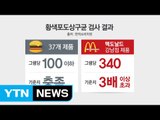 맥도날드 햄버거서 식중독균 기준치 3배 넘게 검출 / YTN