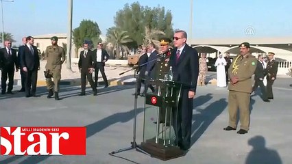 Télécharger la video: Erdoğan Katar TSK Kara Unsur Komutanlığını ziyaret