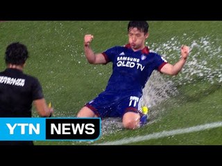 '김민우 결승골' 수원, 제주에 1:0 신승 / YTN
