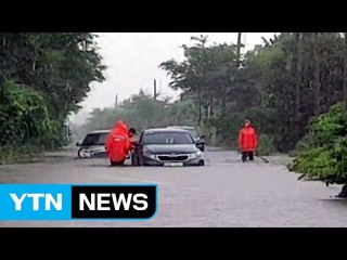 제주, 폭염 특보 속 120mm 물 폭탄 / YTN