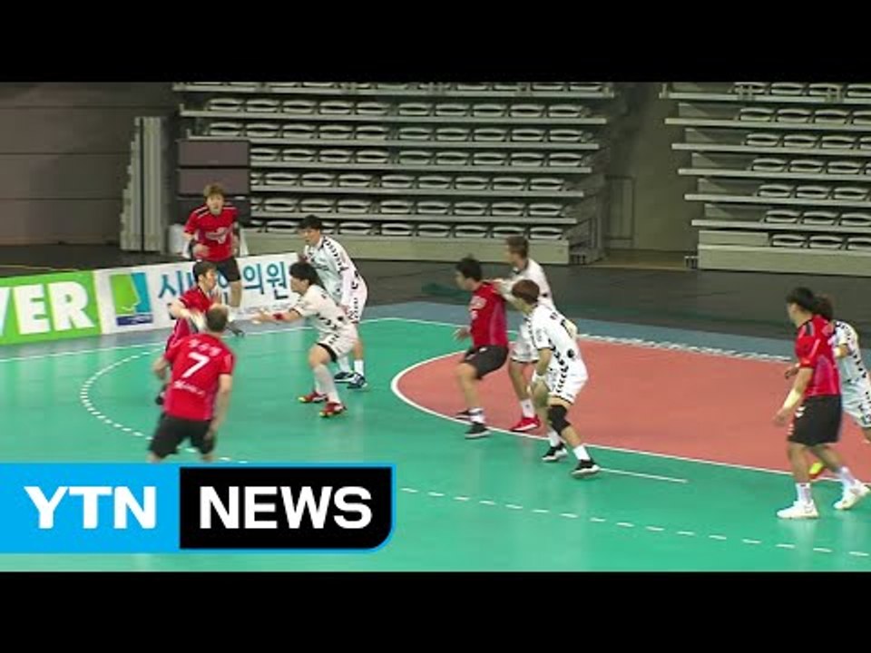 SK 호크스, 핸드볼 PO 1차전 승리 / YTN