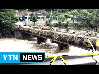 홍천 이틀간 360㎜ 장대비...다리가 '뚝' / YTN