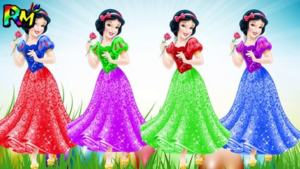 Learn Colors Disney Princess Snow White Wrong Colors Dress The Alphabet Song Nursery Rhymes-sXqt4M6aNXY
