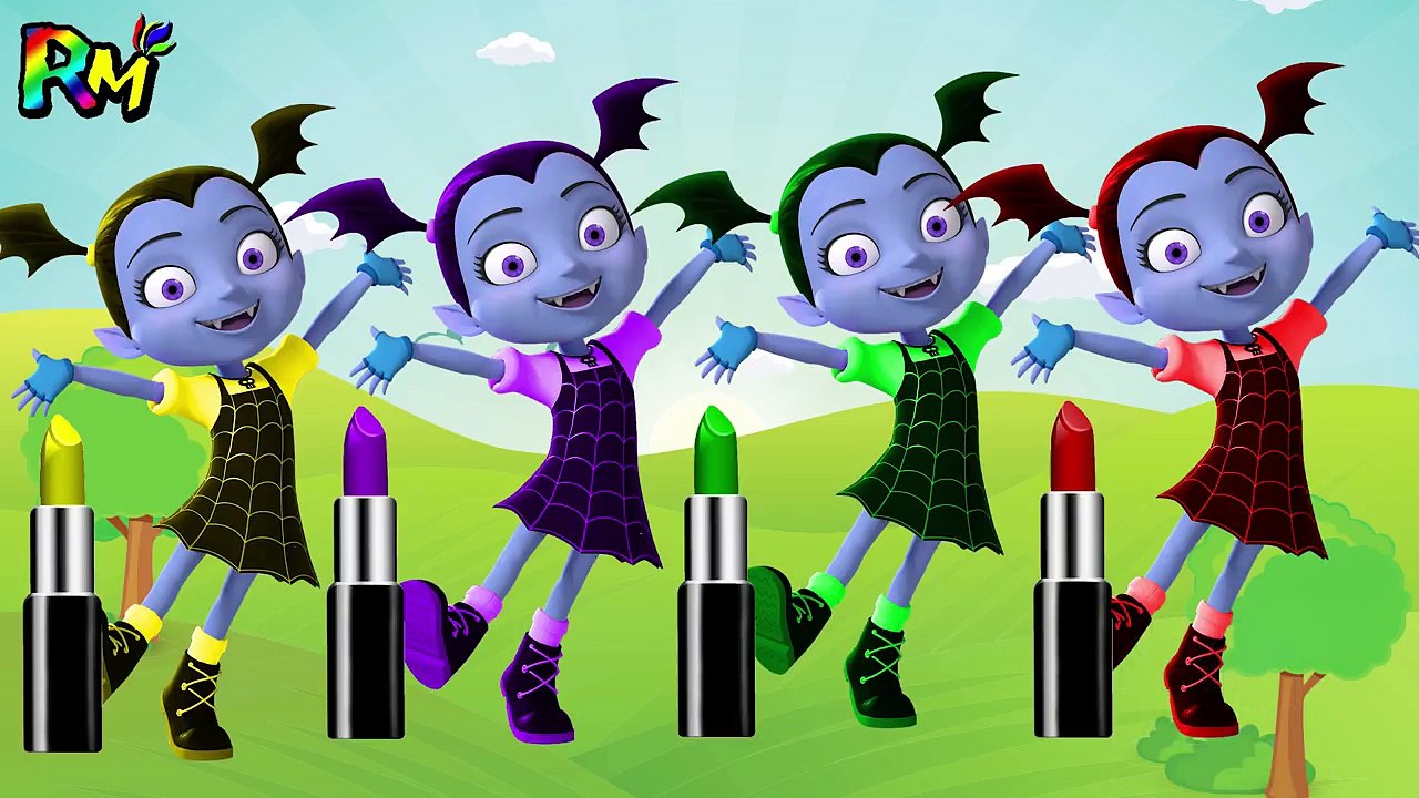 Learn Colors Disney VAMPIRINA Wrong Makeup Lipstick The Alphabet Song Nursery Rhymes Colors for kids-SgVmtnLFfAY
