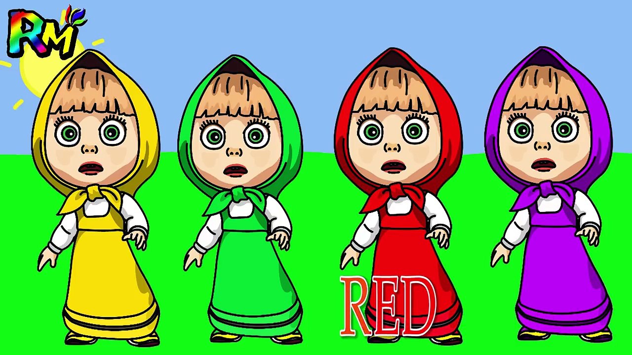 Learn Colors Masha Wrong Color Face Masks The Alphabet Song Nursery Rhymes Colors for Children-VkPuRIvAIm0