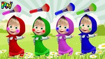 Learn Colors Masha Wrong Makeup Colors Brushes Johny Johny Yes Papa Nursery Rhymes Colors for kids-AqfbJsFzHuo