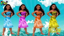 Learn Colors Moana Wrong Makeup Color Lipstick The Alphabet Song Nursery Rhymes for kids-oTU6jS-x8qQ