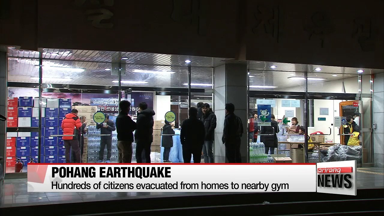 Pohang citizens take shelter after M5.4 earthquake rattles southeast Korea