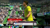 Novak Djokovic vs Roger Federer (Virtua Tennis 4 - PC Gameplay)