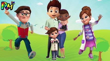 Wrong Heads Boss Baby Family Doc McStuffins Ryder Finger family song Nursery Rhymes for kids fun-a1Gm_Q7eWuE