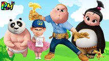 Wrong Heads Boss Baby Staci Jimbo Kung Fu Panda fix it felix Finger family Nursery Rhymes-TZCsJaf4LLI