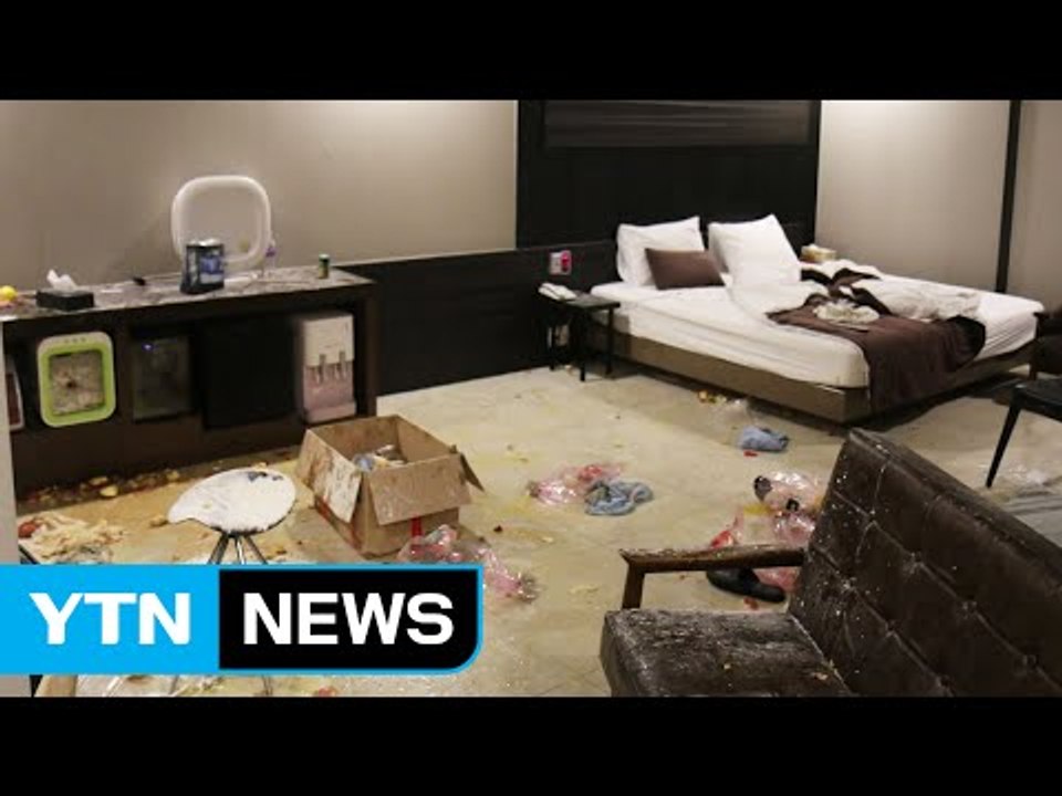 모텔 난장판 만든 인터넷 방송 진행자 입건 / YTN