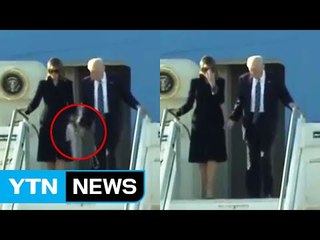 로마에서도 트럼프 손 뿌리친 멜라니아 여사 / YTN