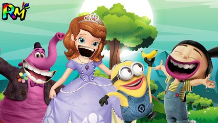 Wrong Mouth Despicable Me minions Agnes Sofia Inside out Ember Finger family song for kids fun-kTD0nX3GmOk