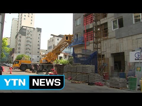 공사현장서 H빔 30m 아래 추락 ...차량 5대 등 파손 / YTN