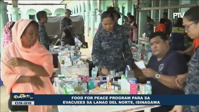Food for Peace Program para sa evacuees sa Lanao del Norte, isinagawa