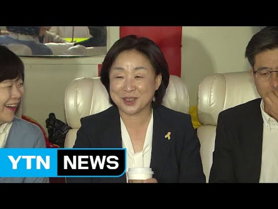 심상정, 종일 투표 독려...두 자릿수 득표 기대 / YTN