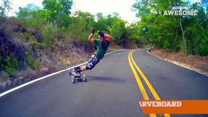 TOP THREE NEW EXTREME SPORTS - Freeline Skates, 2Wheel & Carveboard _ PEOPLE ARE AWESOME-8u30LQwZ8mU