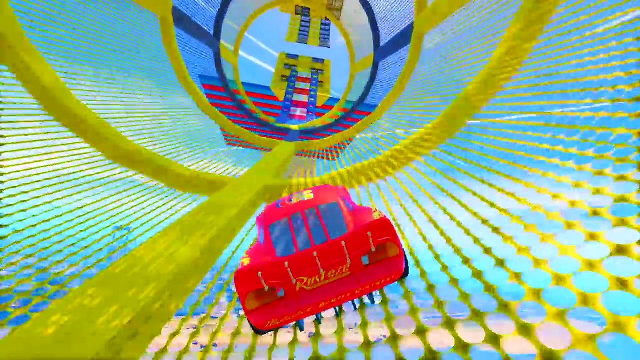 Spiderman And Colors Jackson Storm Cars 3 McQueen Crash Cruz Ramirez Tow Mater Mack Truck