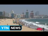 부쩍 올라간 기온에 해운대는 벌써 '피서철' / YTN
