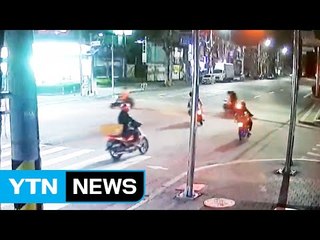 오토바이 무면허 난폭운전 10대 무더기 입건 / YTN