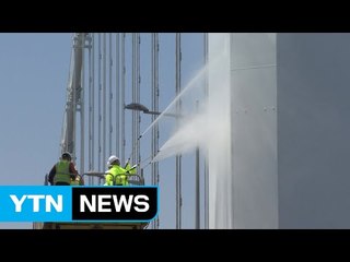 [부산] 부산 광안대교, 묵은 때 벗고 흰색 자태 / YTN
