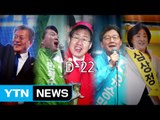 첫 유세전...文 통합·安 미래·洪 서민·劉 개혁 / YTN