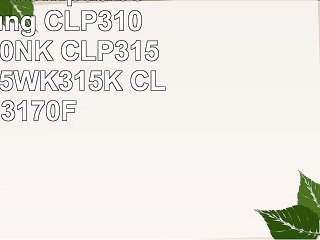 Cyan Toner kompatibel für Samsung CLP310310N310K310NK CLP315315N315W315WK315K