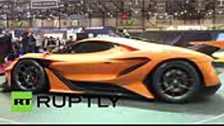 Switzerland China's Techrules TREV and Apollo Arrow supercars hit Geneva Motor Show