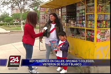 Perú vs Nueva Zelanda: calles, oficinas y colegios vistieron de rojo y blanco