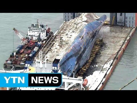 [영상] 3년 만에 떠오른 세월호 온통 상처투성이 / YTN (Yes! Top News)