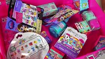 HUGE Neon Star Surprise Toys Suitcase Shopkins Barbie Disney Unicorno Fun Girls Toys Kinder Playtime