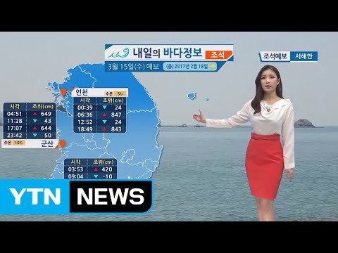 [내일의 바다 정보] 3월 15일 당분간 일교차 크게 벌어져, 건강관리 유의해야 / YTN (Yes! Top News)