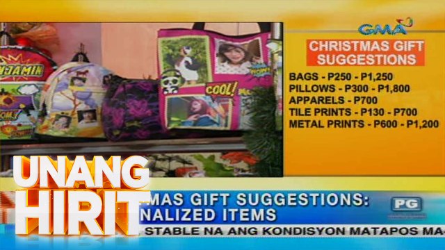 Unang Hirit: Christmas Gift Suggestions: Personalized Items