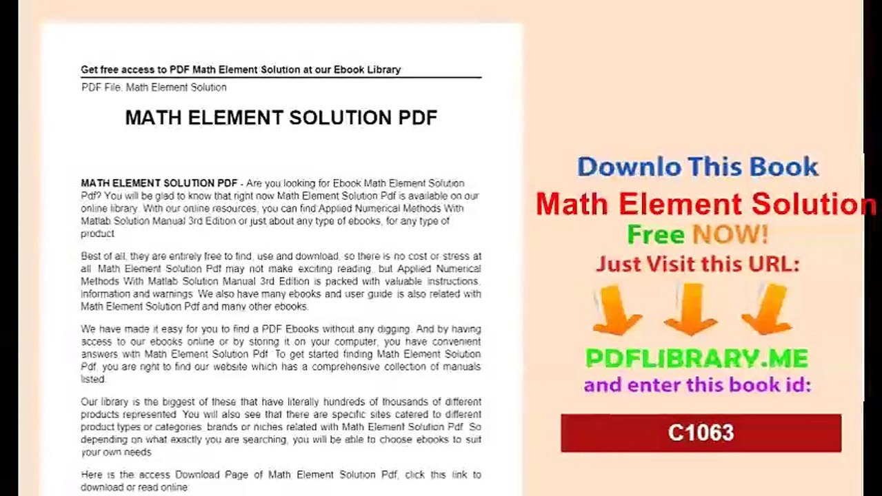 Math Element Solution