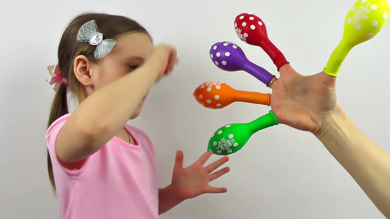 Learn Colors with Balloons _ Bad Baby Nursery Rhymes and Finger Family Song-Mdqa6WX-3VI