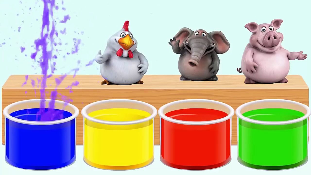 BaBy Learn Colors with Animal Cartoons Videos for Children- Learn Colors 2D Animation Song for Kids