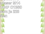 4 Toner kompatibel zu Epson Aculaser M1400 MX14 MX14NF  C13S050651  Schwarz je 2200