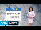 [날씨] 오늘 눈 그치고 맑음...낮부터 한파 누그러져 / YTN (Yes! Top News)