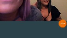 Two big English women live show