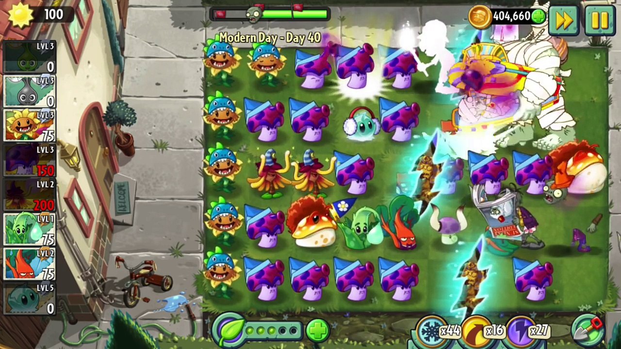 Plants vs Zombies 2 Close vs Magic Plants