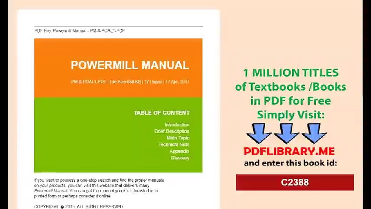 Powermill Manual