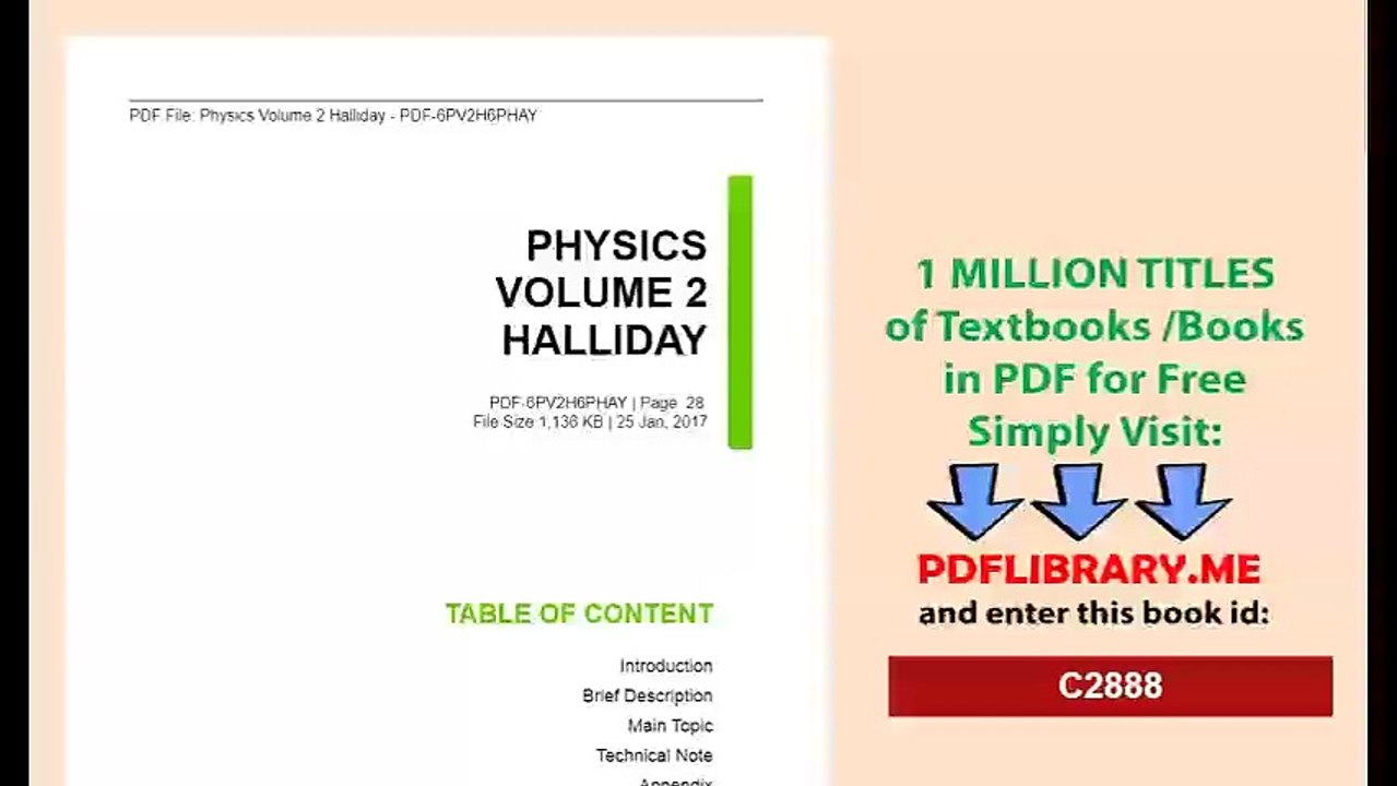 Physics Volume 2 Halliday