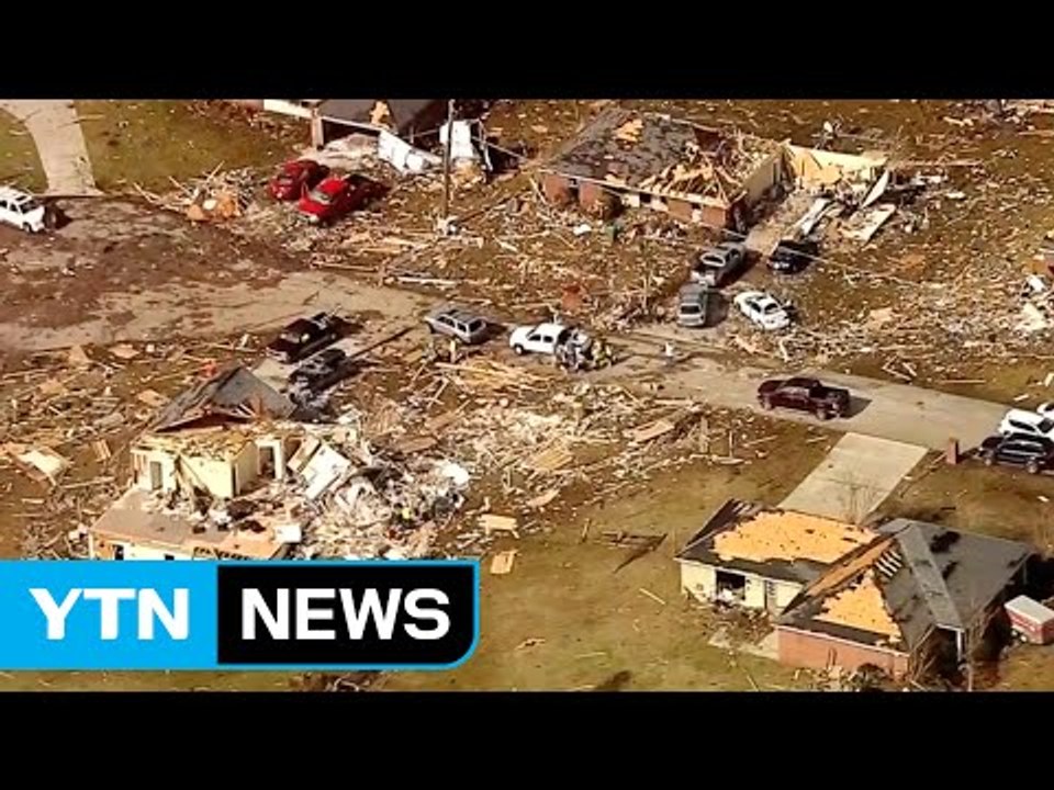 성냥개비처럼 부서진 집...美 남부 강타한 토네이도 / YTN (Yes! Top News)