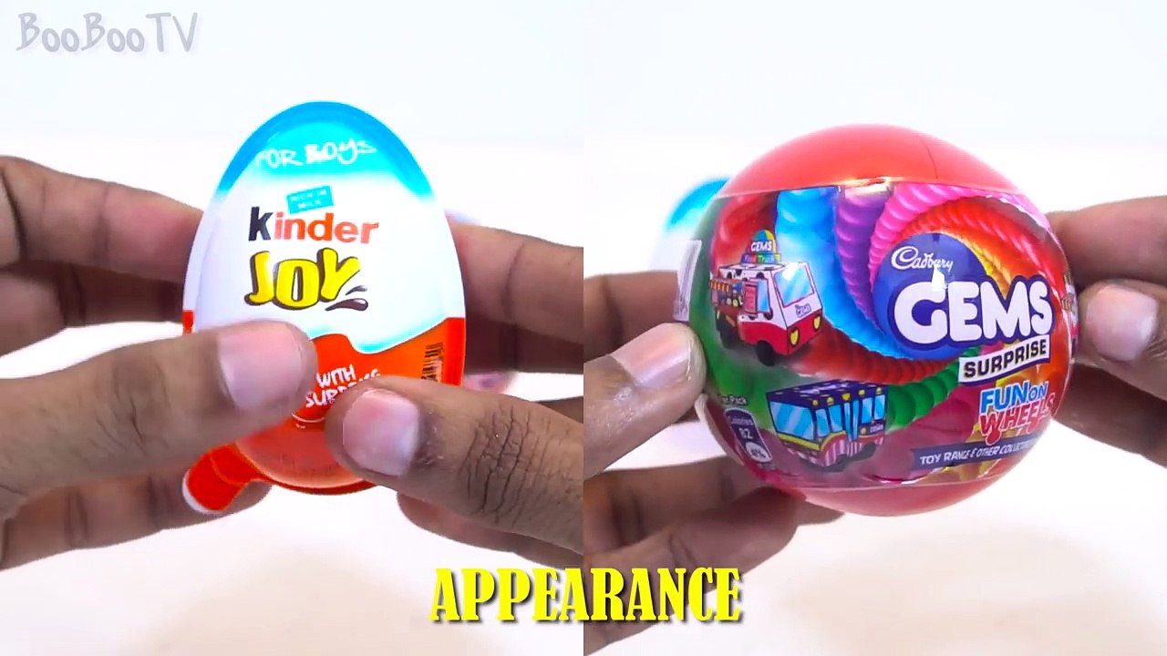 KINDER JOY vs GEMS SURPRISE