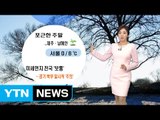 [날씨] 오늘 포근한 날씨...내일 비 온 후 강한 한파 / YTN (Yes! Top News)
