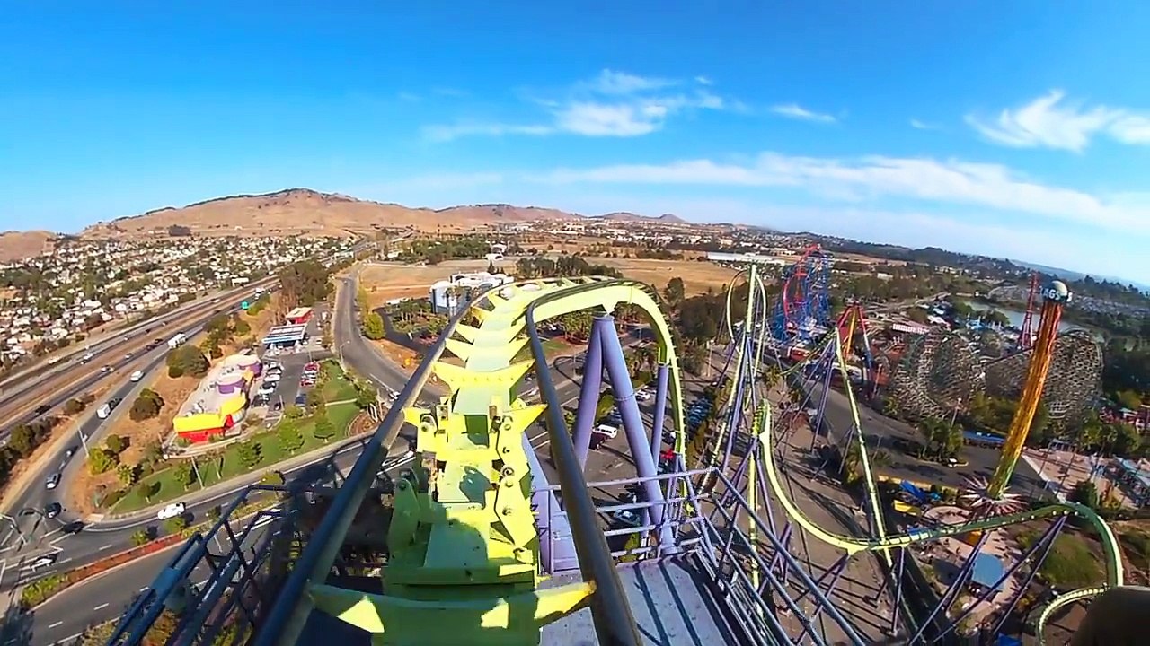 Rollercoaster Ride at Six Flags Discovery Kingdom