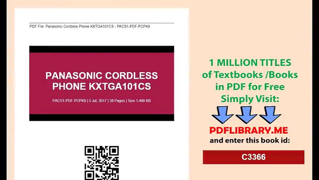 Panasonic Cordless Phone KXTGA101CS