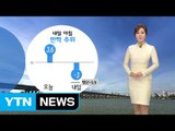 [날씨] 미세먼지 내일 낮까지...아침 반짝 추위 / YTN (Yes! Top News)